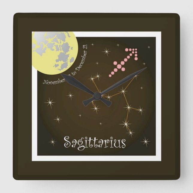 Sagittarius el noviembre 23 to December 21 reloj (Anverso)