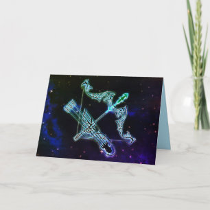 sagittarius la tarjeta de saludo de zodiac arquero