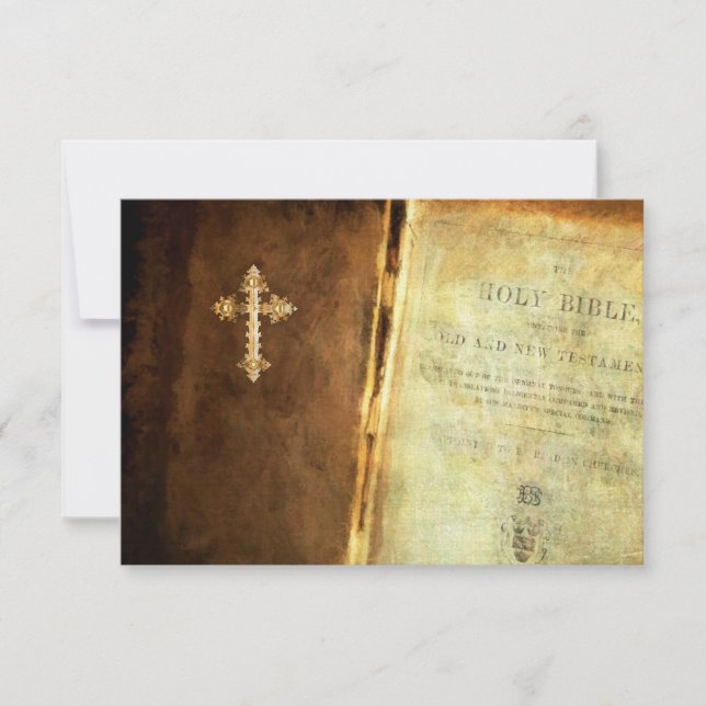 Sagrada Biblia RSVP y Entree Choice (Anverso)