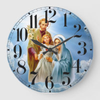 Sagrada Familia En El Reloj De Pared Acrílico De F
