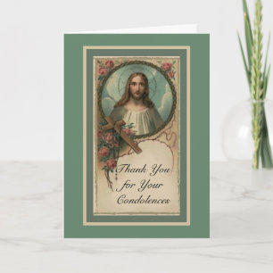 Sagrado Corazón católico pésame agradecimiento
