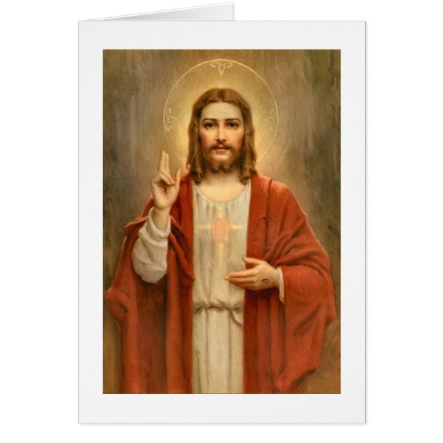 Sagrado Corazón con Halo (Frente)