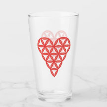Sagrado Corazón - Corazón de la vida, 3D/Rojo.
