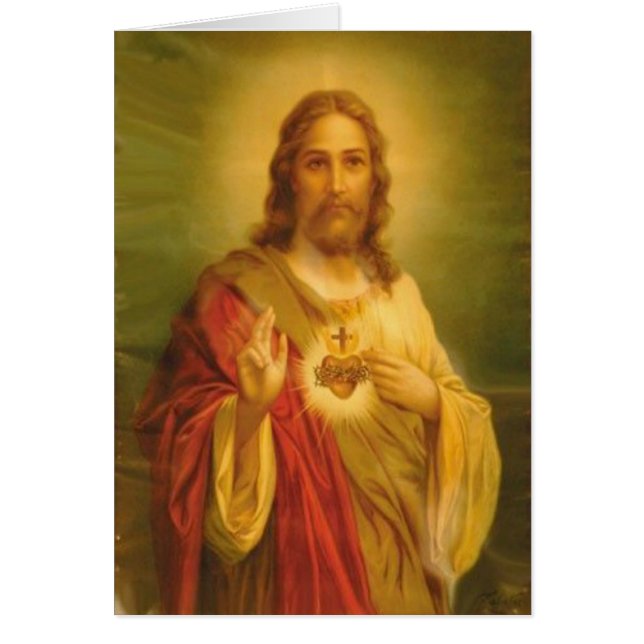 Sagrado Corazón de Jesús Bendeciendo (Frente)