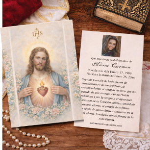Sagrado Corazón de Jesús Oración Funeraria Español