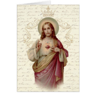 Sagrado Corazón de Jesús Vintage Religioso
