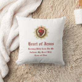 Sagrado Corazón del Cojín decorativo Jesús
