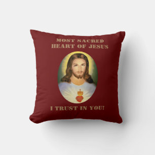 Sagrado Corazón del Cojín decorativo Jesús