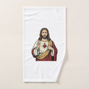 Sagrado Corazón Jesús Grabado Vintage Arte Vectori