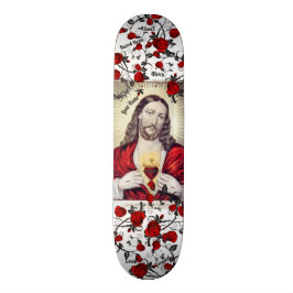 Sagrado Corazón Jesús Skateboard TU NOMBRE