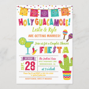 Sagrado Guacamole Parejas Ducha Invitación a la Fi
