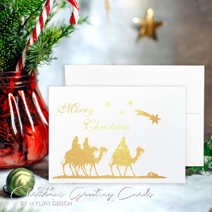Sagrado Tres Reyes y Navidades Tarjeta de Relieve