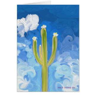 Saguaro verde, cielo azul