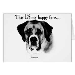 Saint Bernard Happy Face