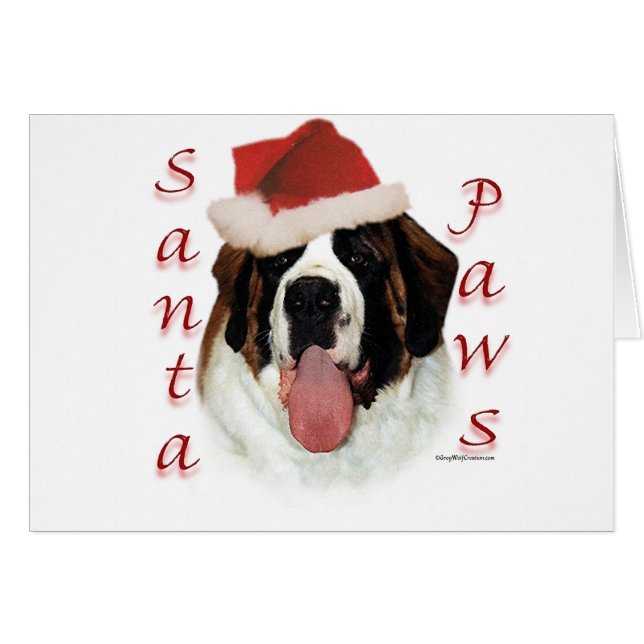Saint Bernard Santa Paws (Anverso (Horizontal))