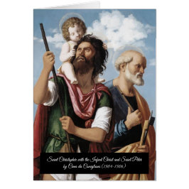 Saint Christopher con el Cristo Infantil