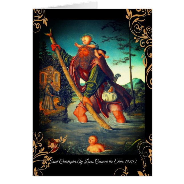 Saint Christopher con el Cristo Infantil (Frente)