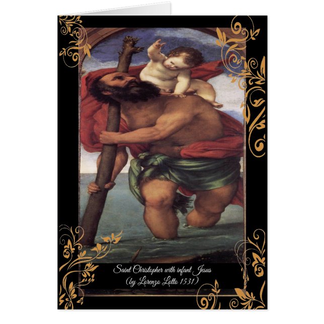 Saint Christopher con el Cristo Infantil (Frente)