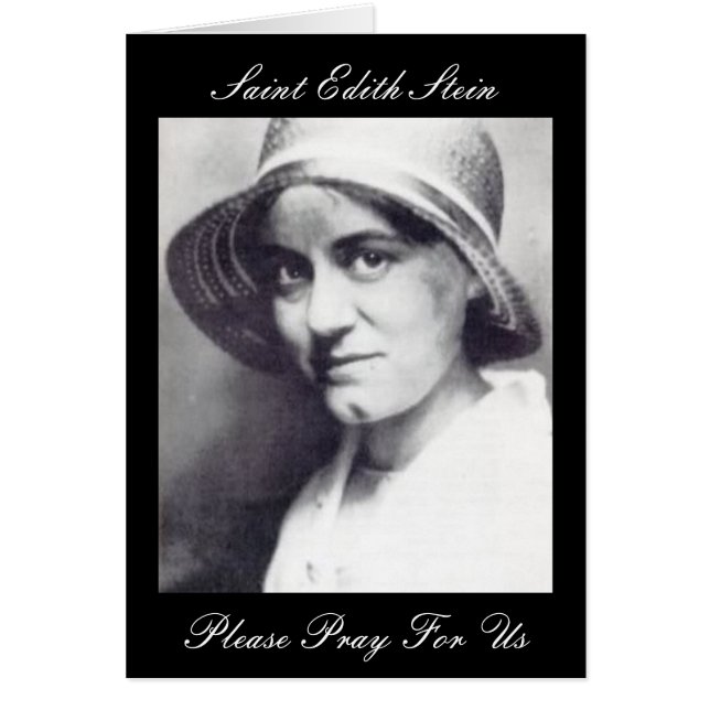 Saint Edith Stein Por Favor Reza Por Nosotros (Frente)