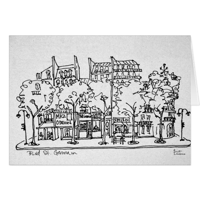 Saint-Germain-des-Pres| París, Francia (Anverso (Horizontal))