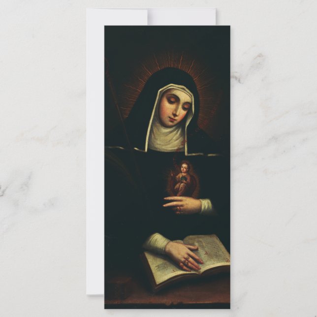Saint Gertrude la gran benedictina alemana (Anverso)