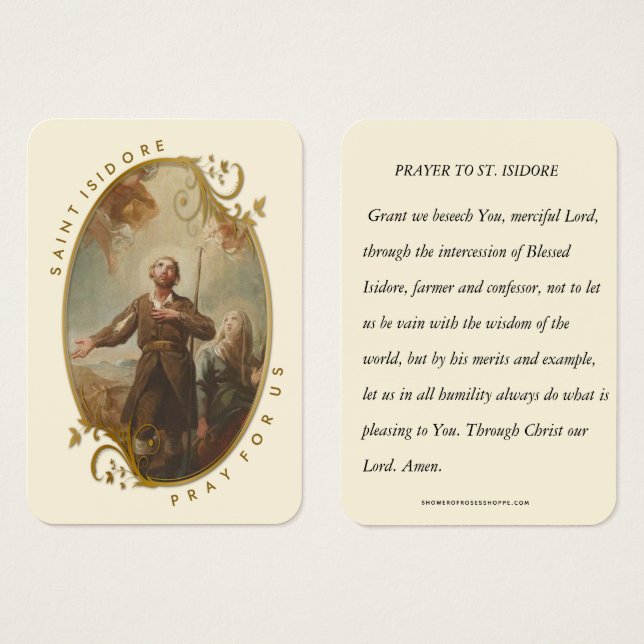 Saint Isidore, la oración religiosa del labrador (Anverso y reverso)