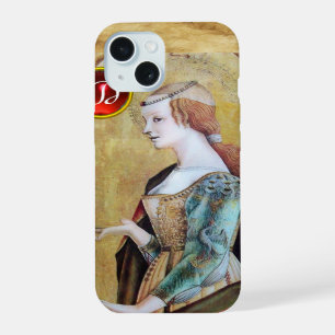 SAINT MARY MAGDALENE Pergamino Rubí Gema Monograma