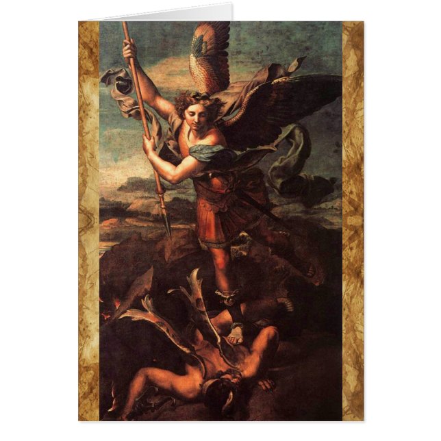 SAINT MICHAEL VANGUISHING SATAN Prayer (Frente)