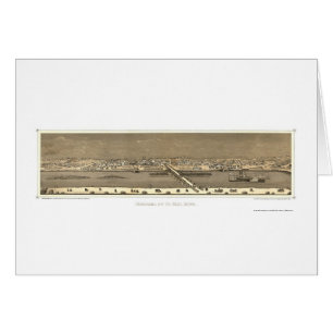 Saint Paul, mapa panorámico del manganeso - 1873