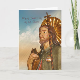 Saint Rocco - Tarjeta de felicitación del Día del