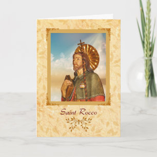Saint Rocco - Tarjeta de felicitación en blanco