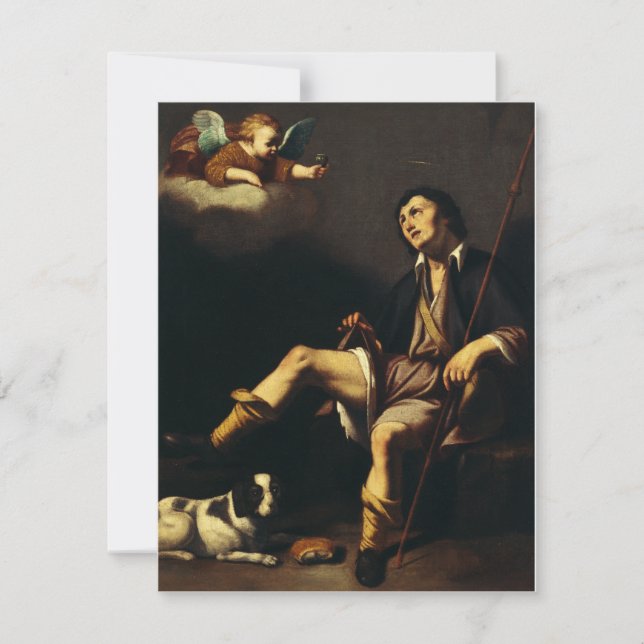 Saint Roch y el Ángel por Guy François (Anverso)