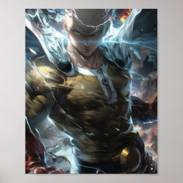 Saitama - Un hombre punzante | Póster