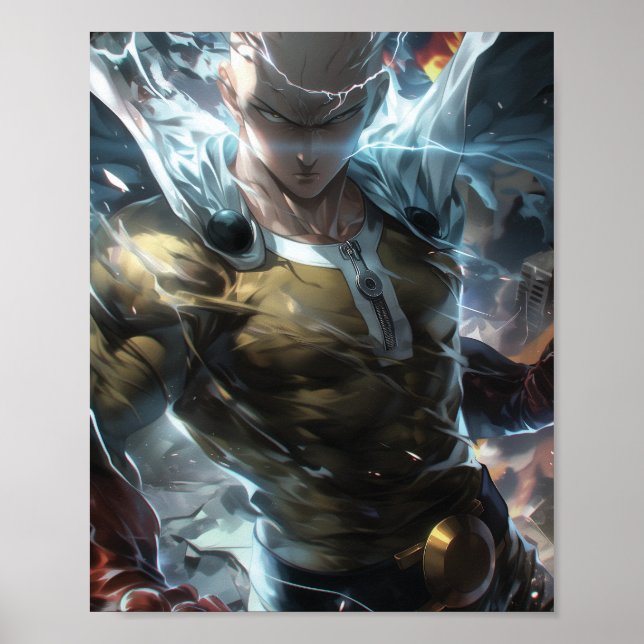 Saitama - Un hombre punzante | Póster (Frente)