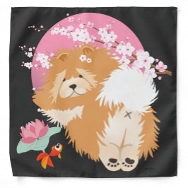 SAKURA - bufanda de bandana de tela de tela de tel
