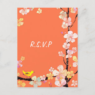 Sakura: Postales del RSVP de boda