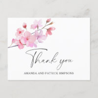 Sakura - Tarjeta de agradecimiento al Boda