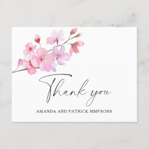 Sakura - Tarjeta de agradecimiento de boda