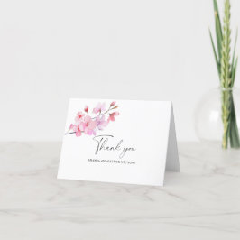 Sakura - Tarjeta de agradecimiento de boda