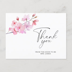 Sakura - tarjeta de agradecimiento para baby showe