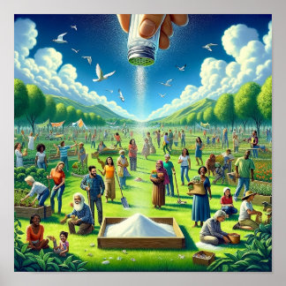 Sal de la Tierra Poster de Arte Cristiano