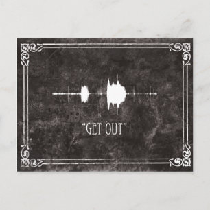 Sal. Invitación de Halloween de postales EVP