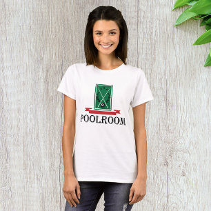 Sala de billar camiseta femenina