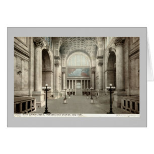 Sala de espera, Pennsylvania Station NY 1913 Vinta