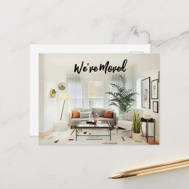 Sala de estar que hemos movido postal (Anverso/Reverso In Situ)