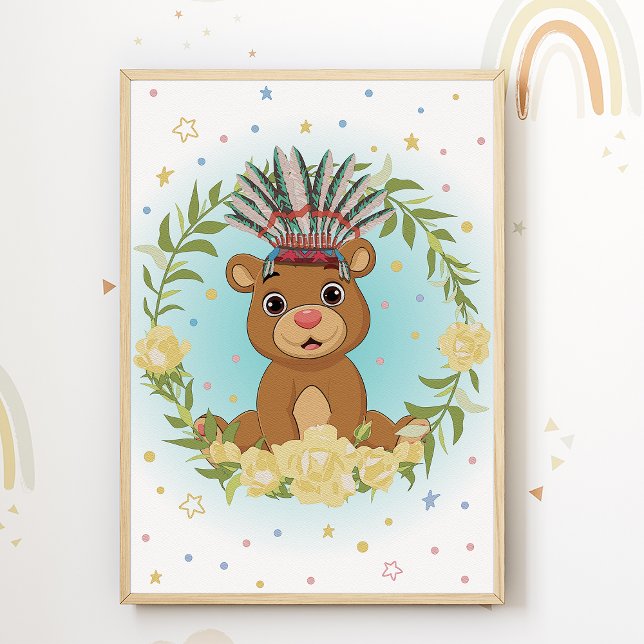 Sala de impresión infantil para niños nativos amer (Subido por el creador)