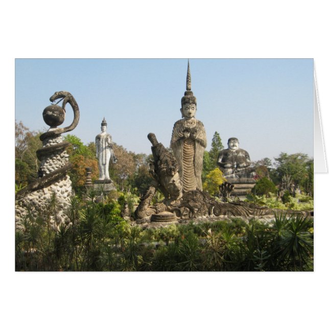 Sala Keo Kou, Nong Khai, tarjeta de Tailandia (Anverso (Horizontal))