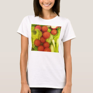 Salada Vegetales Damas Camiseta