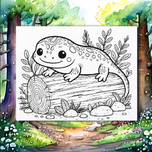 Salamander Página de coloreado del niño