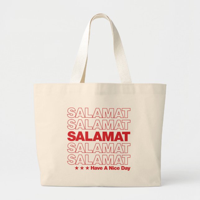 Salamat "le agradece" diseño del bolso de (Frente)